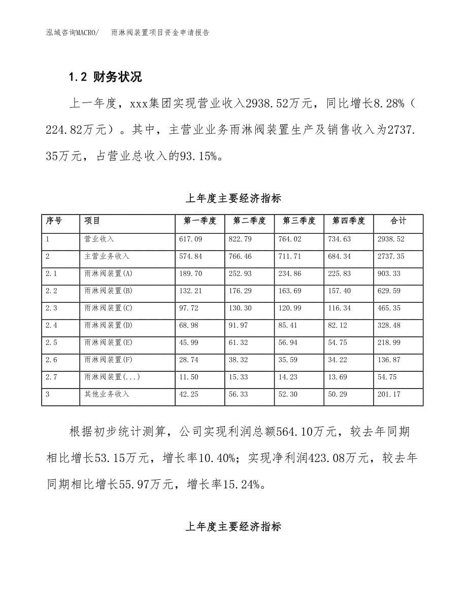 雨淋阀装置项目资金申请报告.docx_第5页