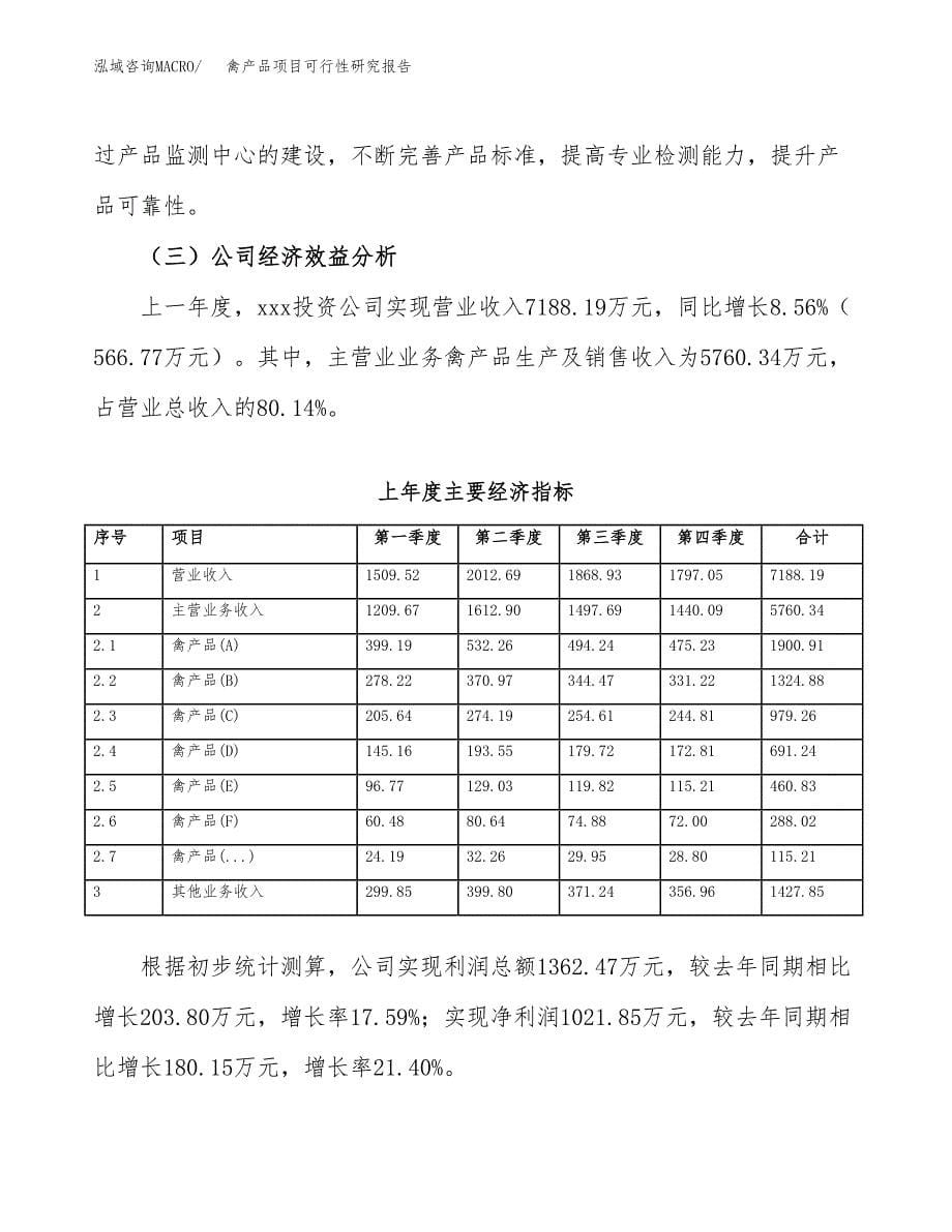 禽产品项目可行性研究报告（总投资7000万元）（31亩）_第5页