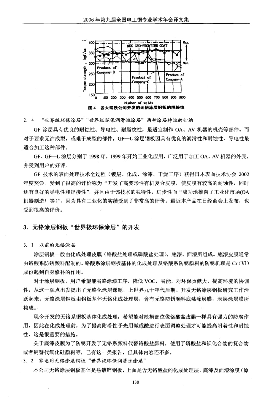 家电用无铬表面处理钢板——板世界级环保涂层_第4页