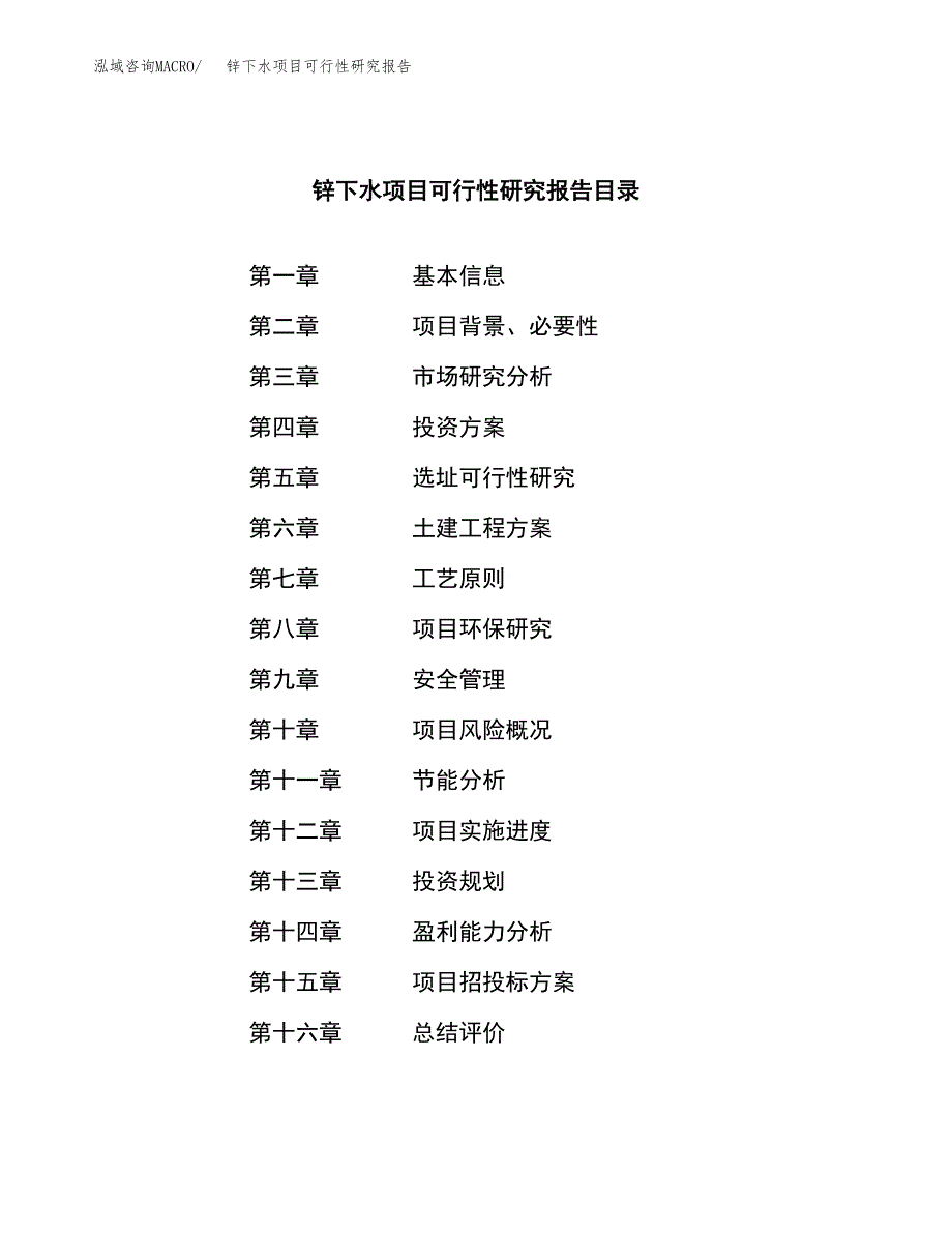 锌下水项目可行性研究报告（总投资3000万元）（14亩）_第3页