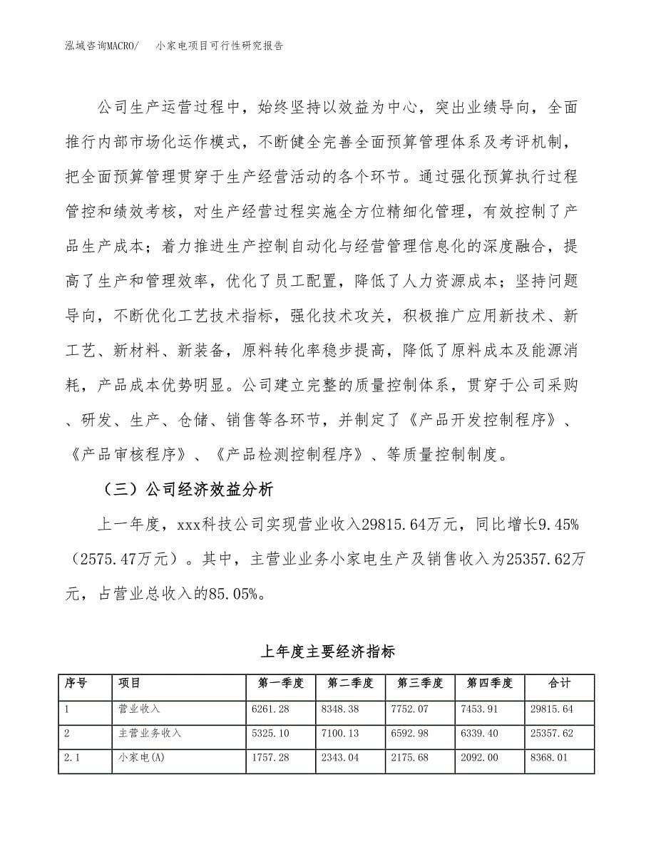 小家电项目可行性研究报告（总投资21000万元）（84亩）_第5页