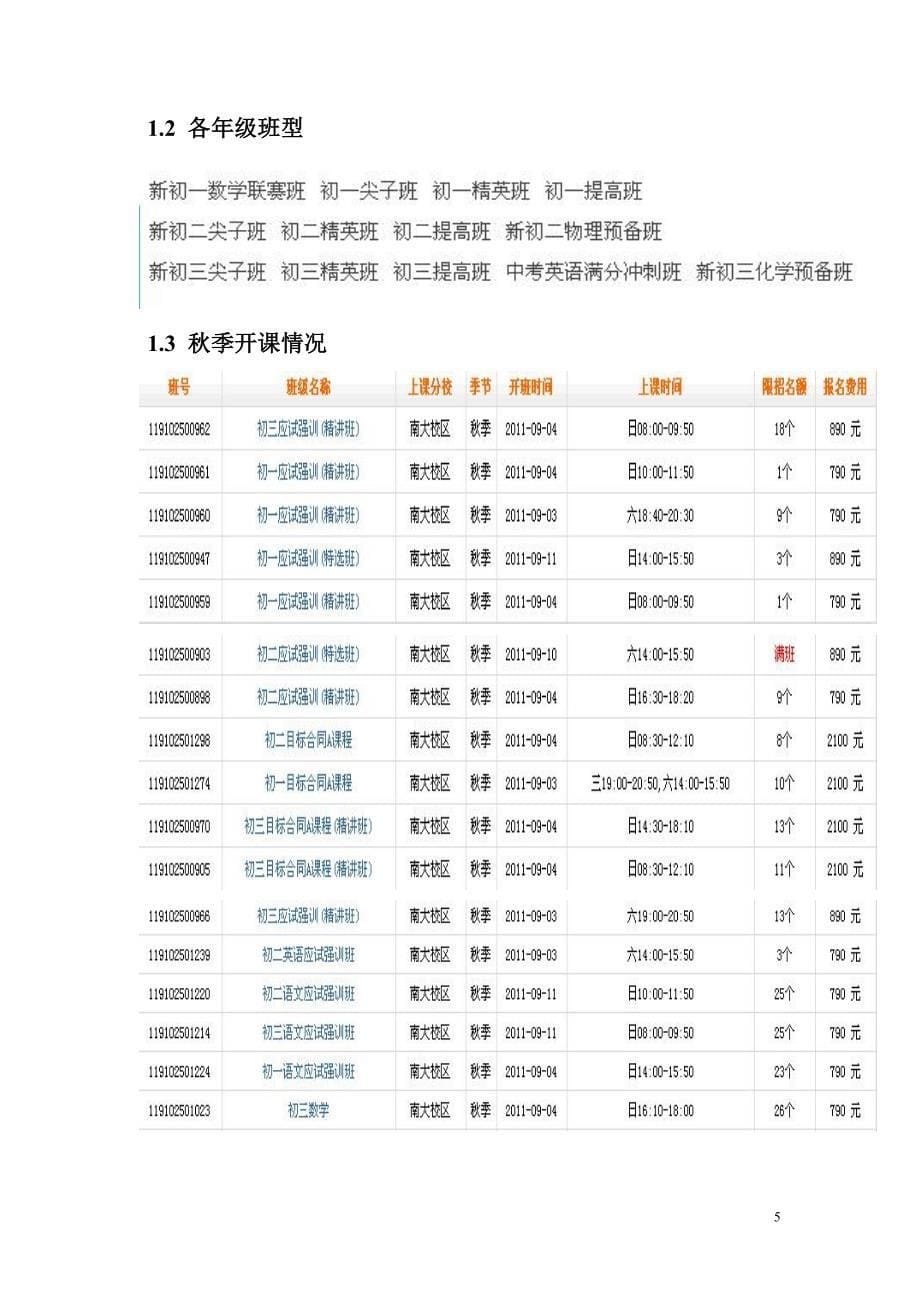 0104学校周边培训机构调研考察实例_第5页