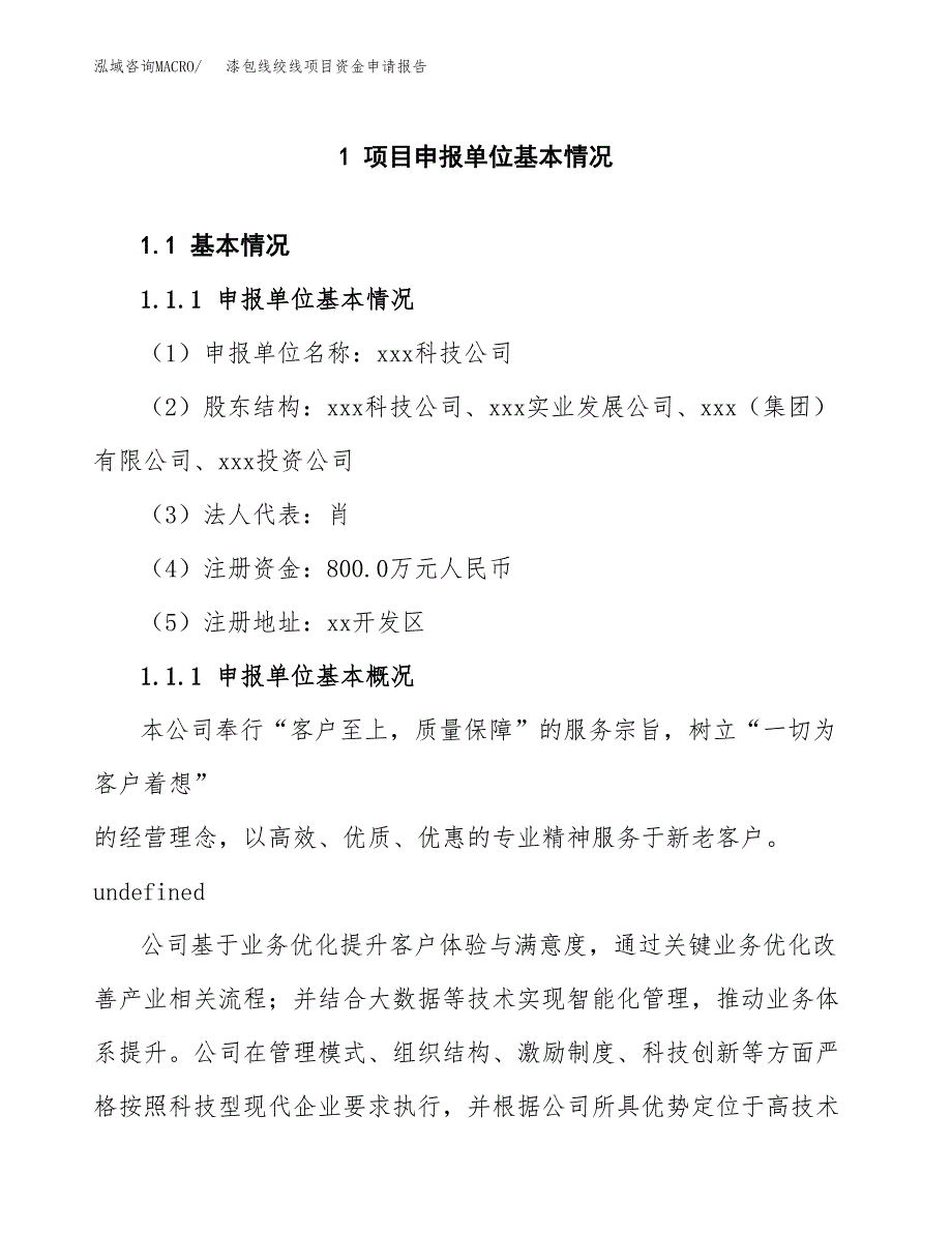 漆包线绞线项目资金申请报告.docx_第3页