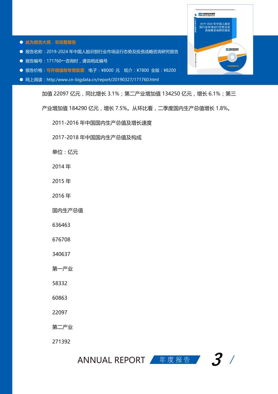 2019-2024年中国人脸识别行业市场运行态势及投资战略咨询研究报告(目录)_第3页