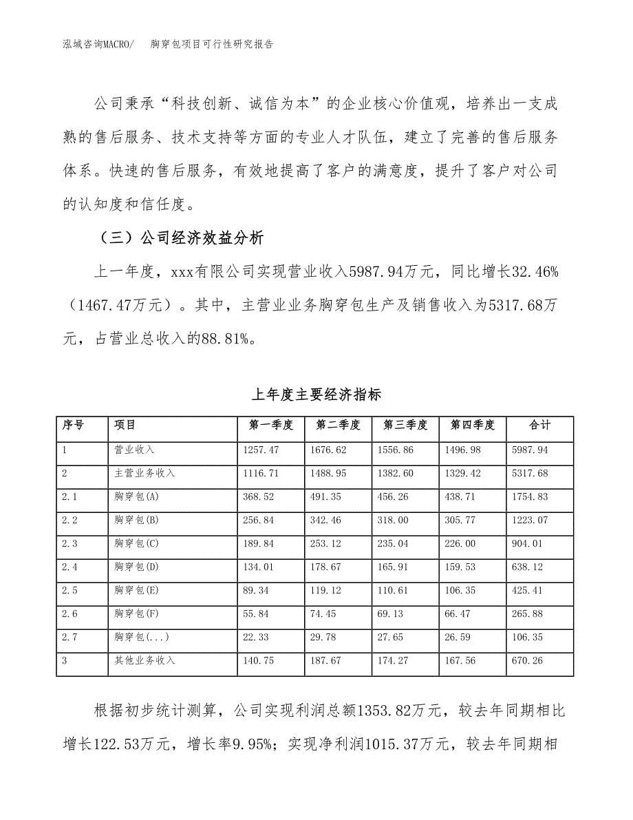 胸穿包项目可行性研究报告（总投资4000万元）（19亩）_第5页