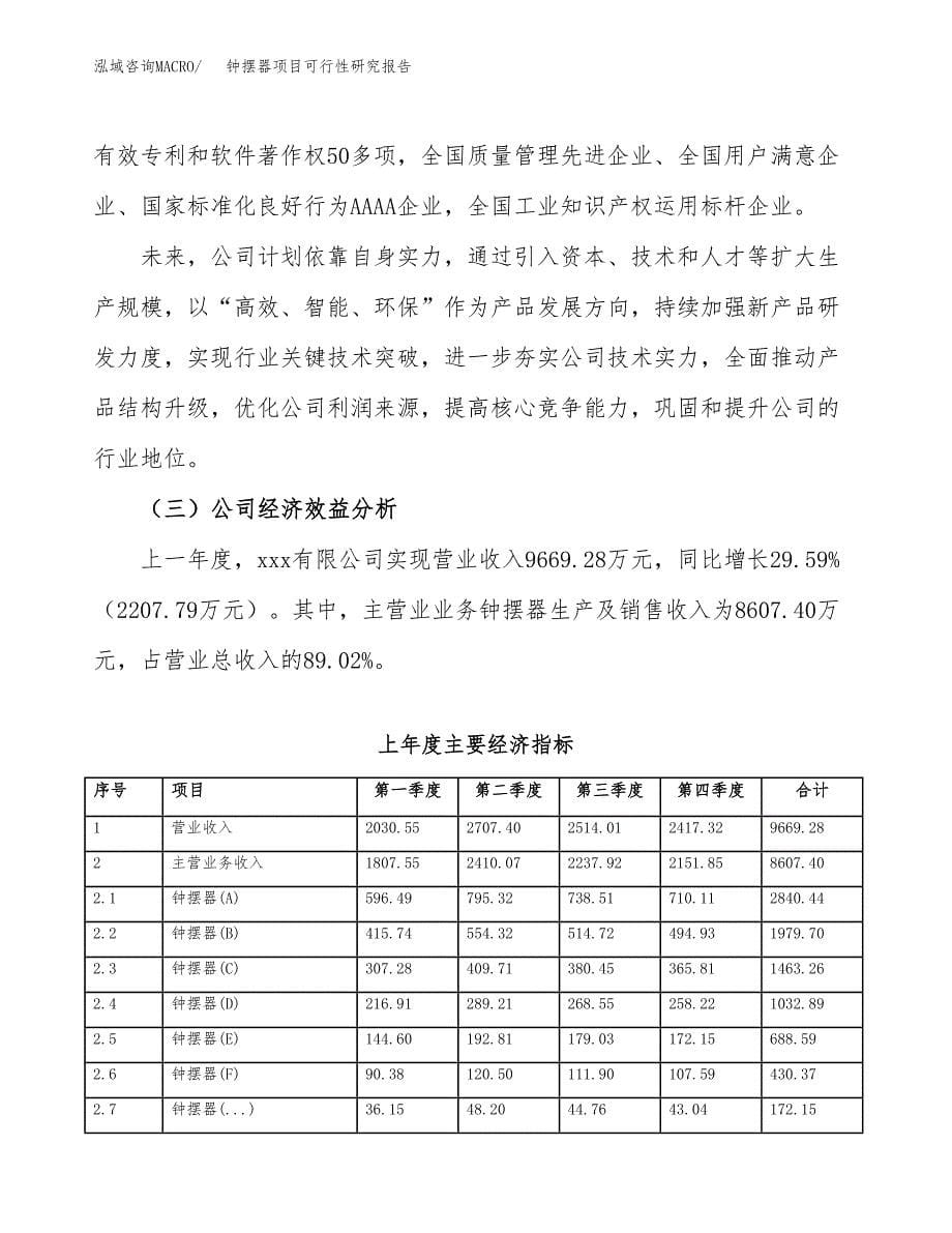 钟摆器项目可行性研究报告（总投资8000万元）（36亩）_第5页