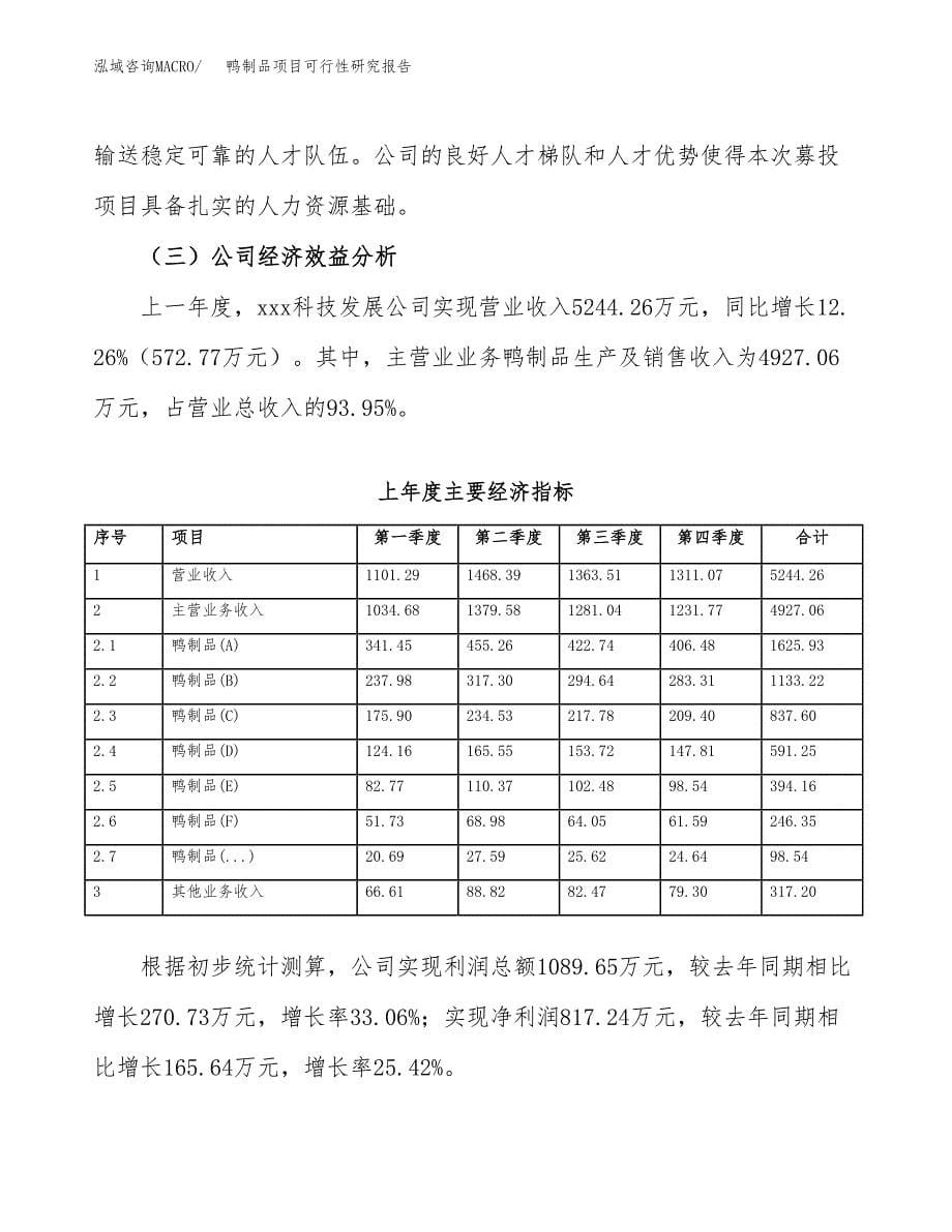 鸭制品项目可行性研究报告（总投资5000万元）（23亩）_第5页