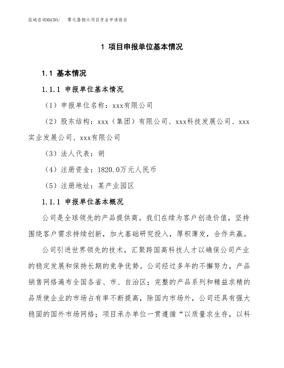 雾化器铜头项目资金申请报告.doc_第3页