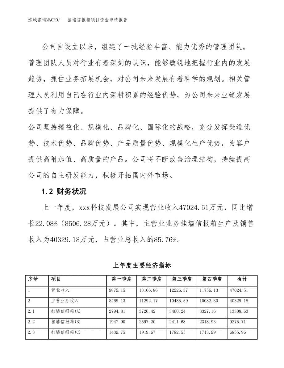 挂墙信报箱项目资金申请报告.docx_第5页