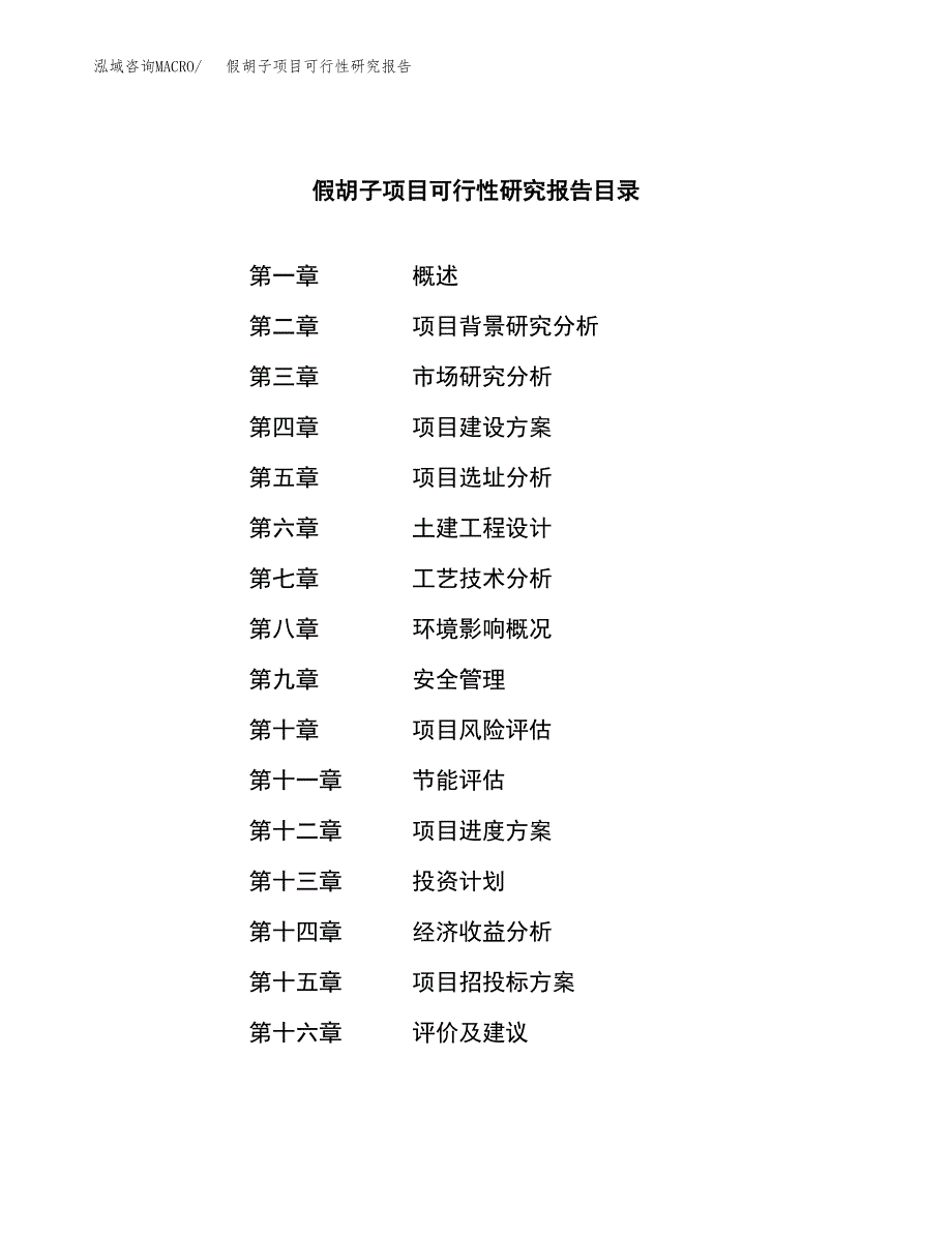 假胡子项目可行性研究报告（总投资5000万元）（22亩）_第3页