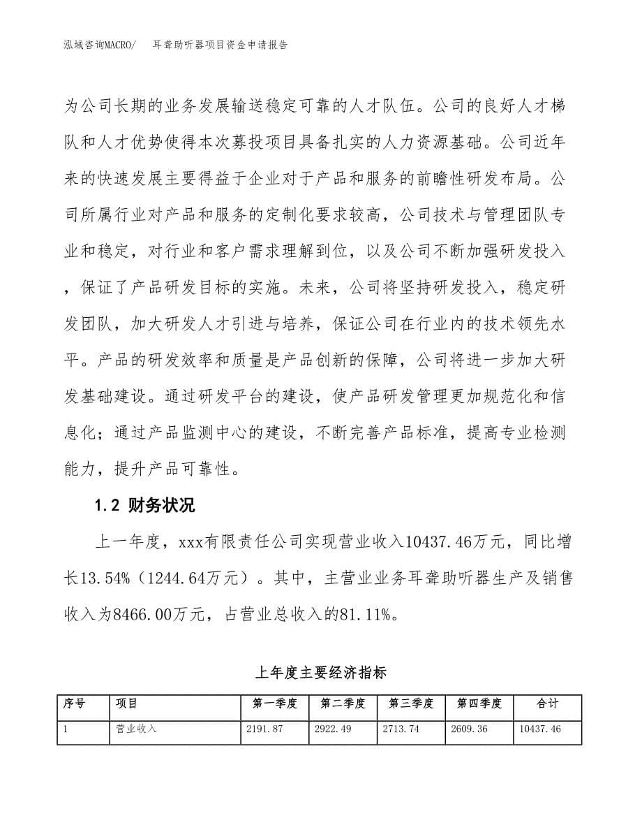 耳聋助听器项目资金申请报告.docx_第5页