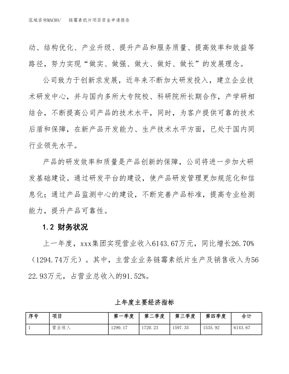 链霉素纸片项目资金申请报告.docx_第4页