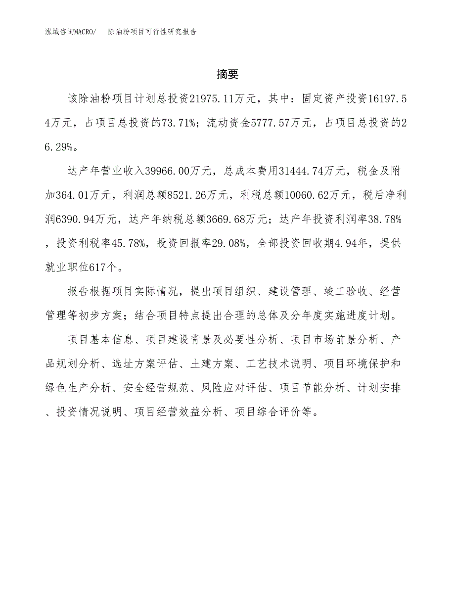 除油粉项目可行性研究报告（总投资22000万元）（84亩）_第2页