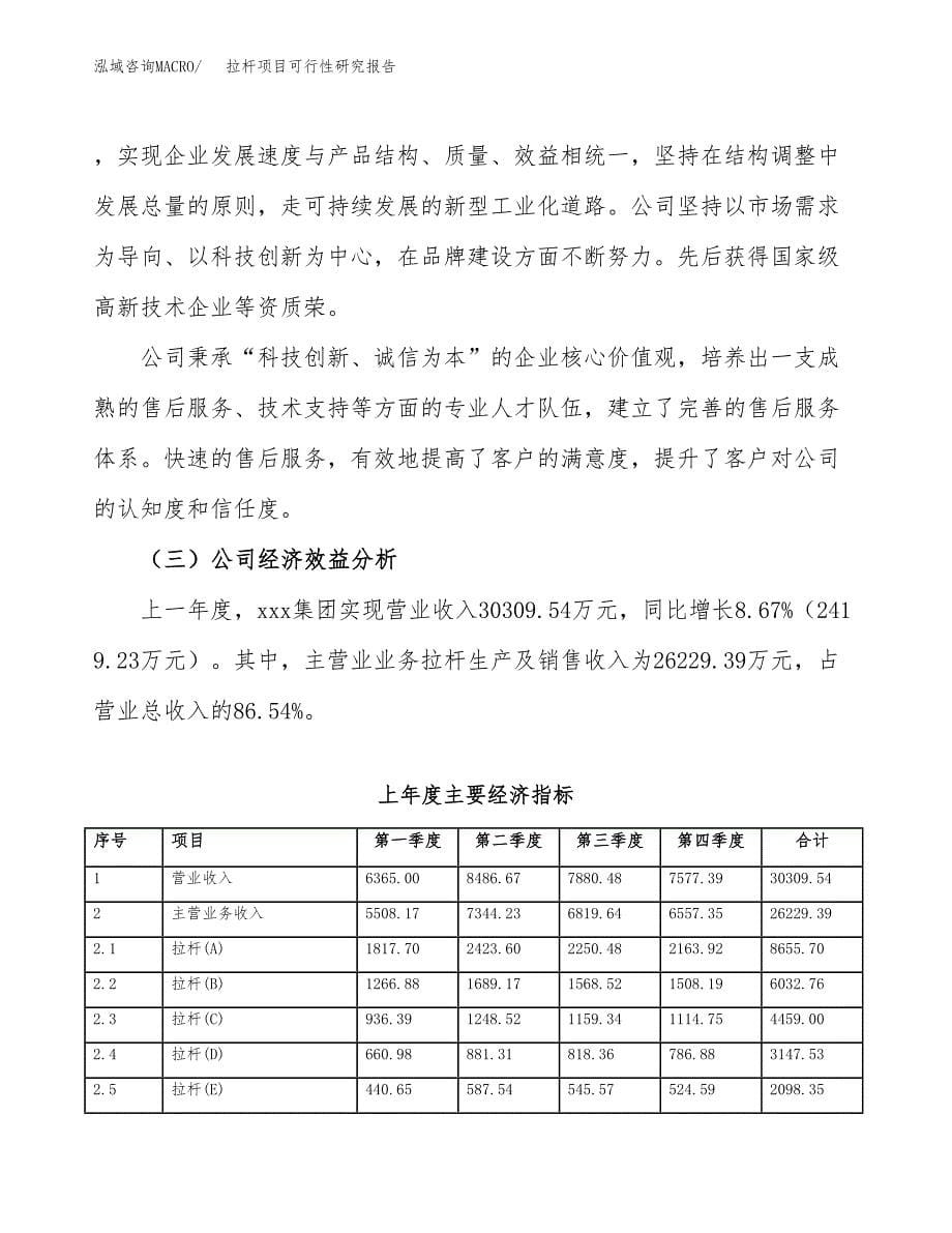 拉杆项目可行性研究报告（总投资17000万元）（74亩）_第5页