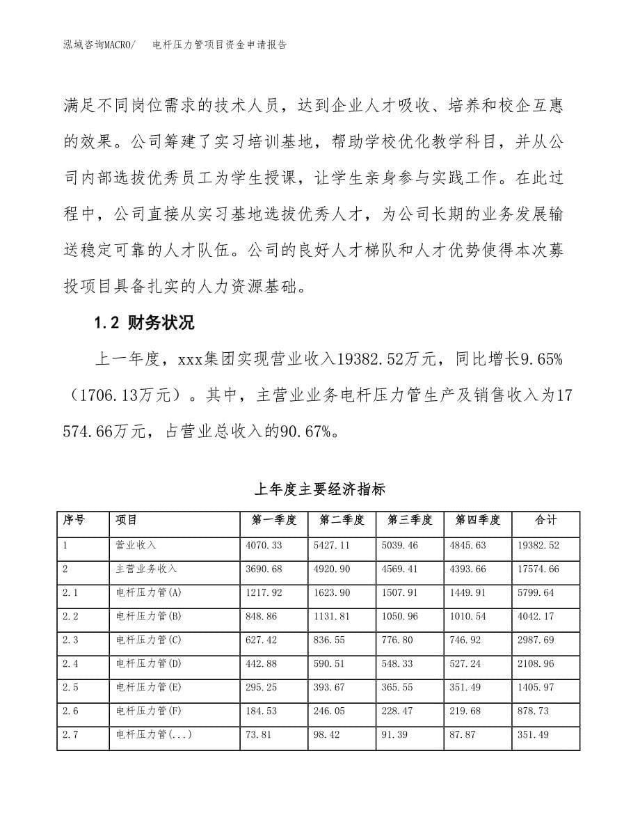 电杆压力管项目资金申请报告.docx_第5页