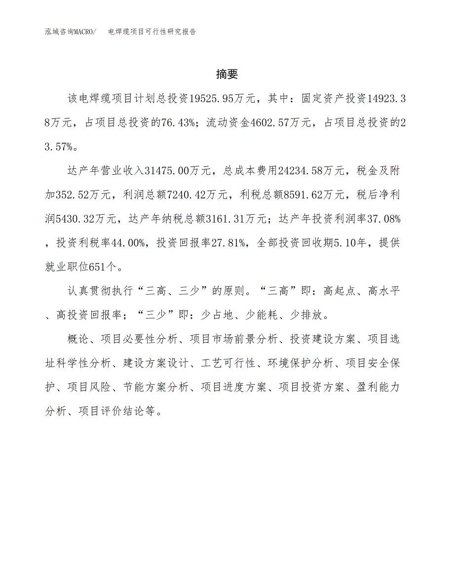 电焊缆项目可行性研究报告（总投资20000万元）（87亩）_第2页