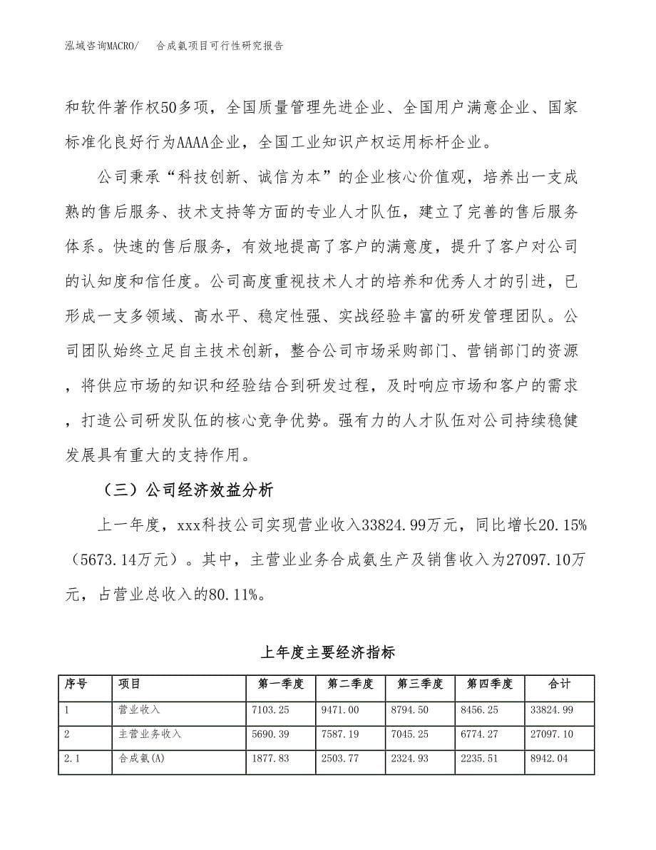 合成氨项目可行性研究报告（总投资17000万元）（77亩）_第5页