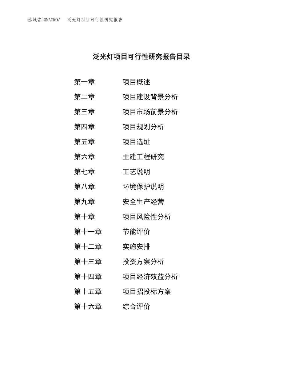 泛光灯项目可行性研究报告（总投资15000万元）（54亩）_第3页