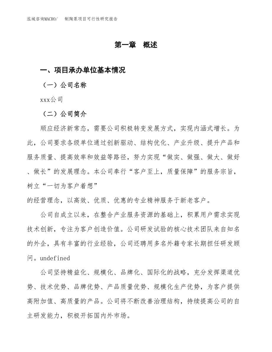 制陶泵项目可行性研究报告（总投资7000万元）（35亩）_第5页