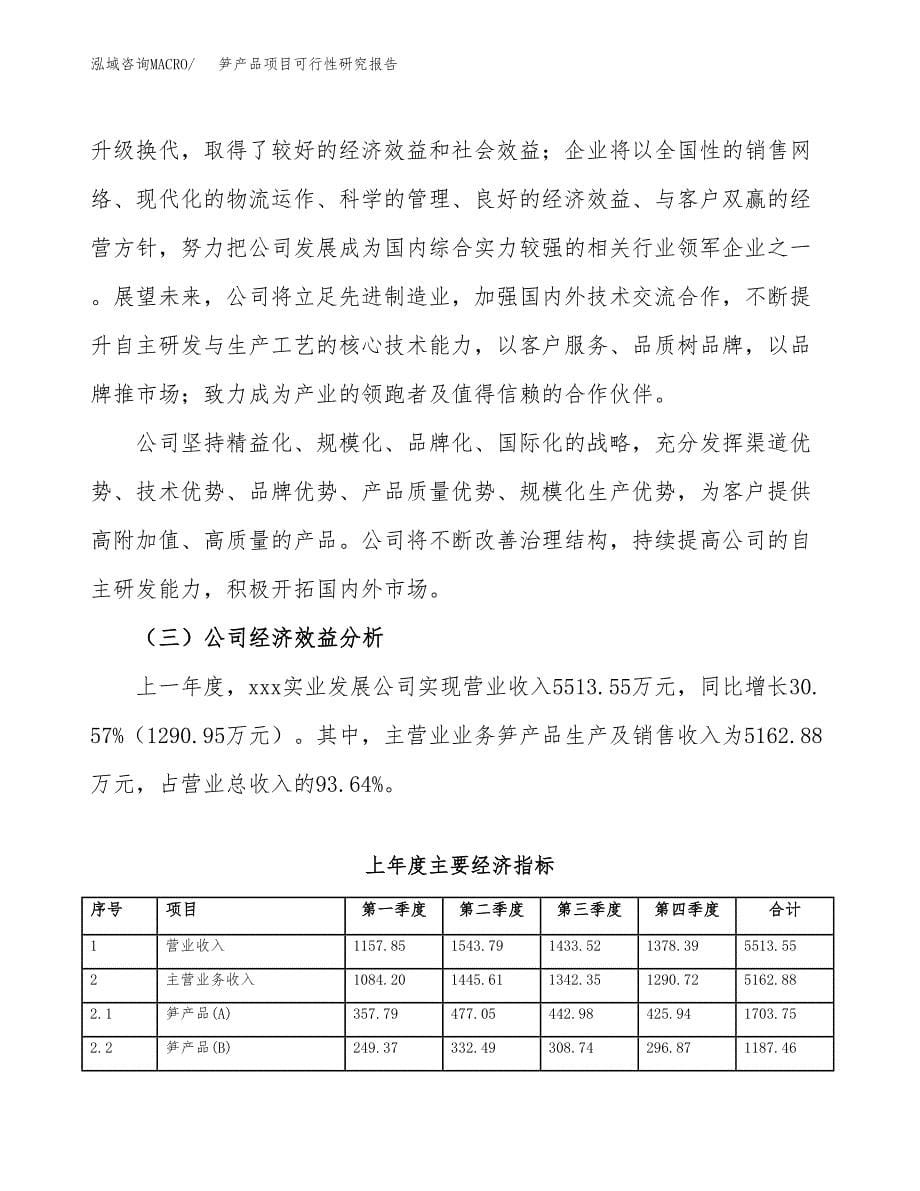 笋产品项目可行性研究报告（总投资4000万元）（20亩）_第5页