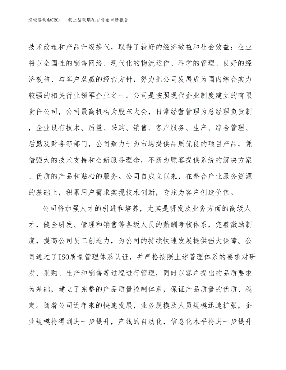 截止型玻璃项目资金申请报告.docx_第4页