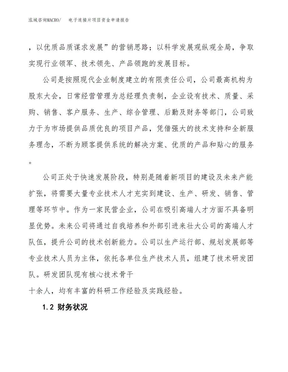 电子连接片项目资金申请报告.docx_第4页