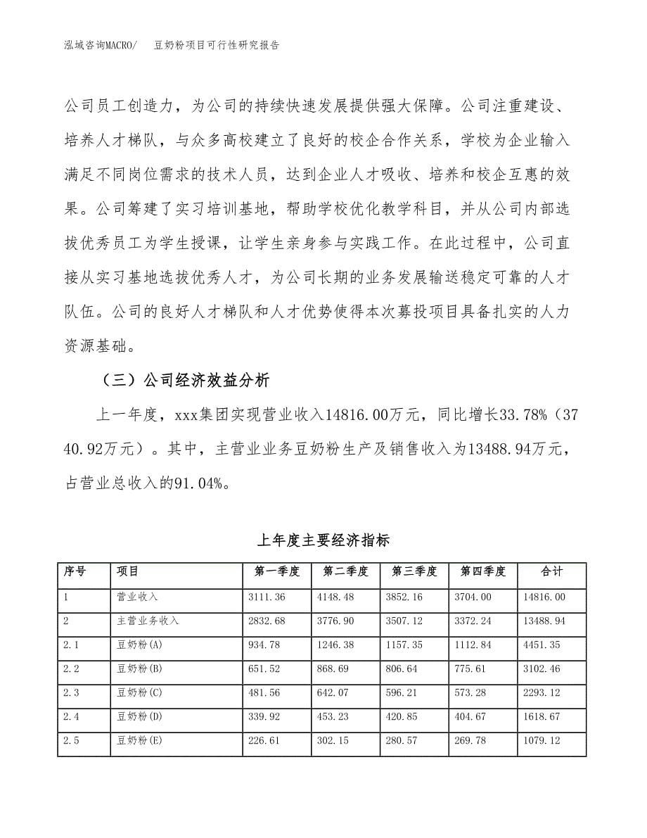 豆奶粉项目可行性研究报告（总投资15000万元）（67亩）_第5页