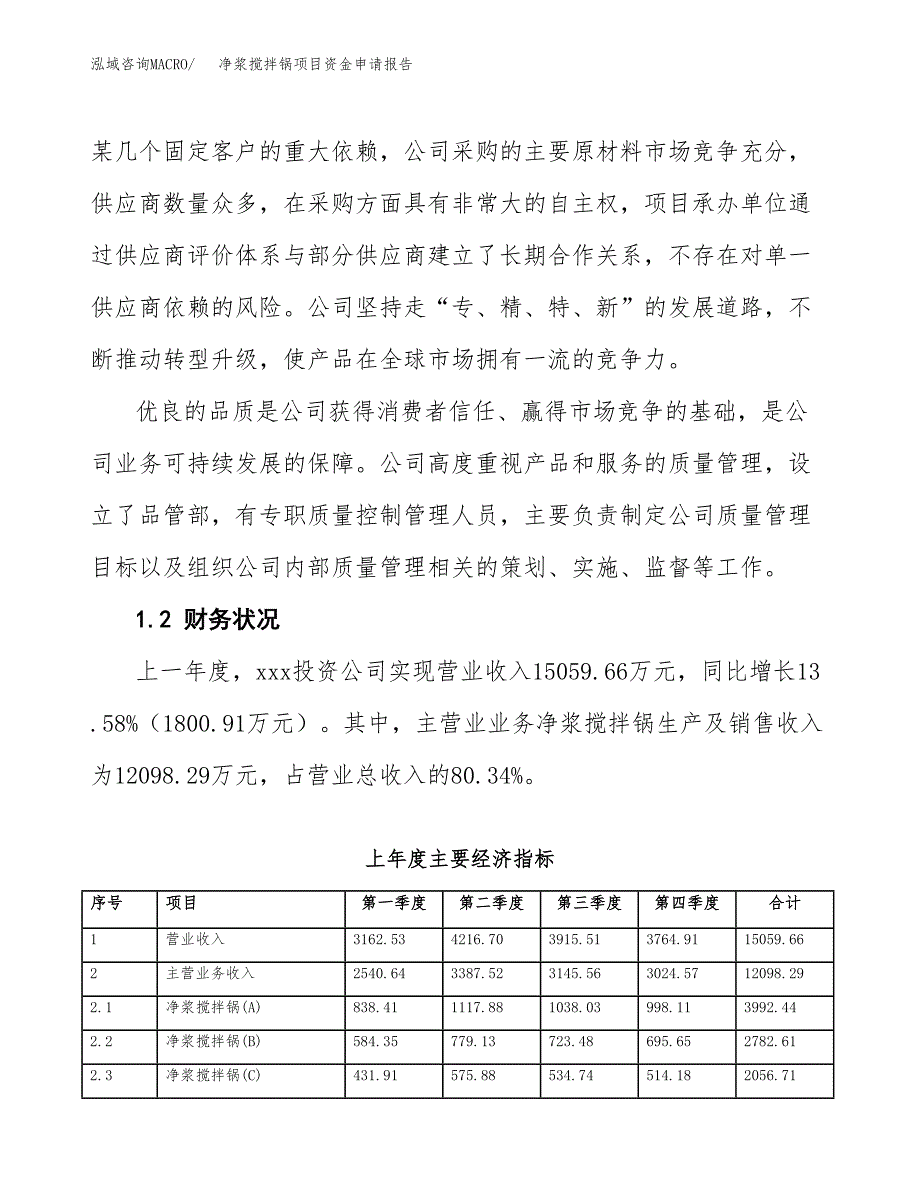 净浆搅拌锅项目资金申请报告.docx_第4页