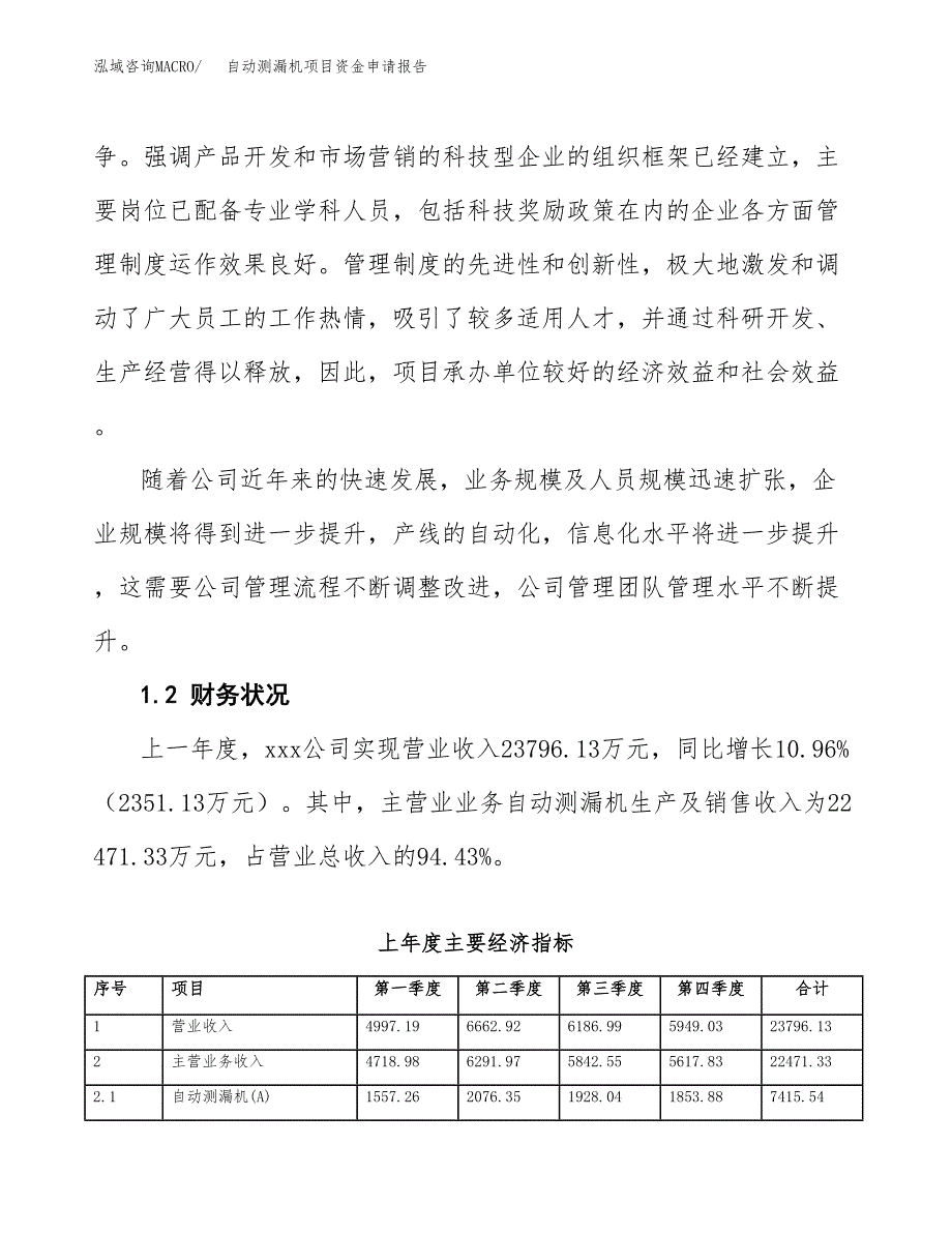 自动测漏机项目资金申请报告.docx_第4页