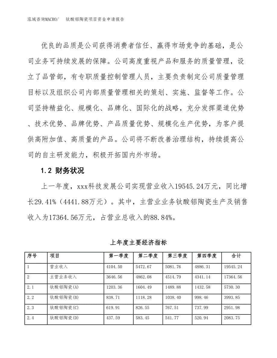 钛酸铝陶瓷项目资金申请报告.docx_第5页