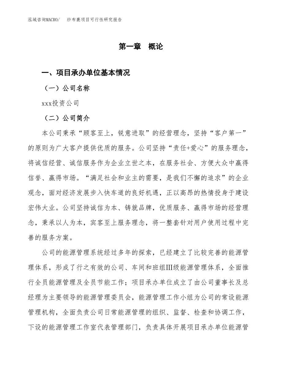 纱布裹项目可行性研究报告（总投资6000万元）（29亩）_第5页