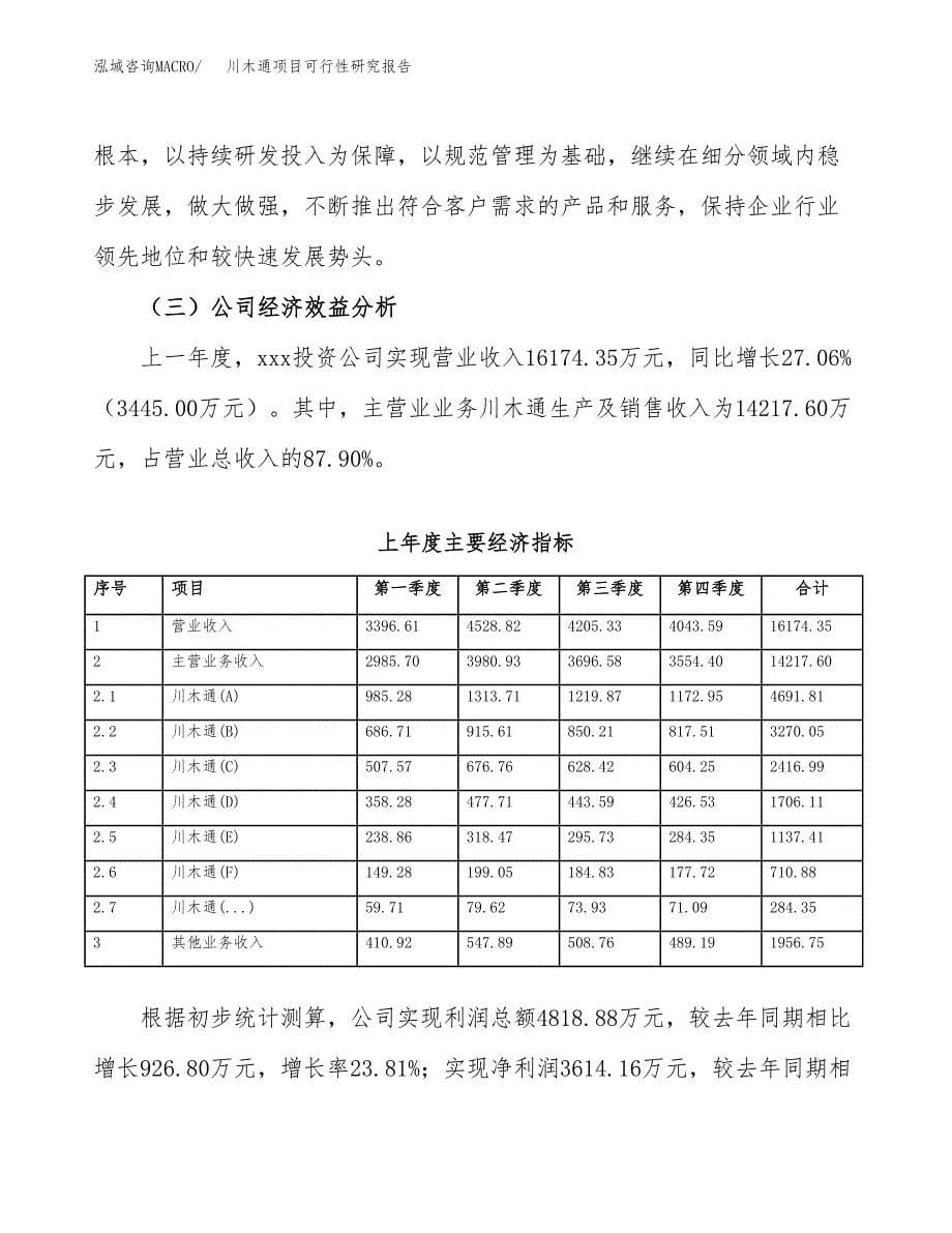 川木通项目可行性研究报告（总投资14000万元）（58亩）_第5页