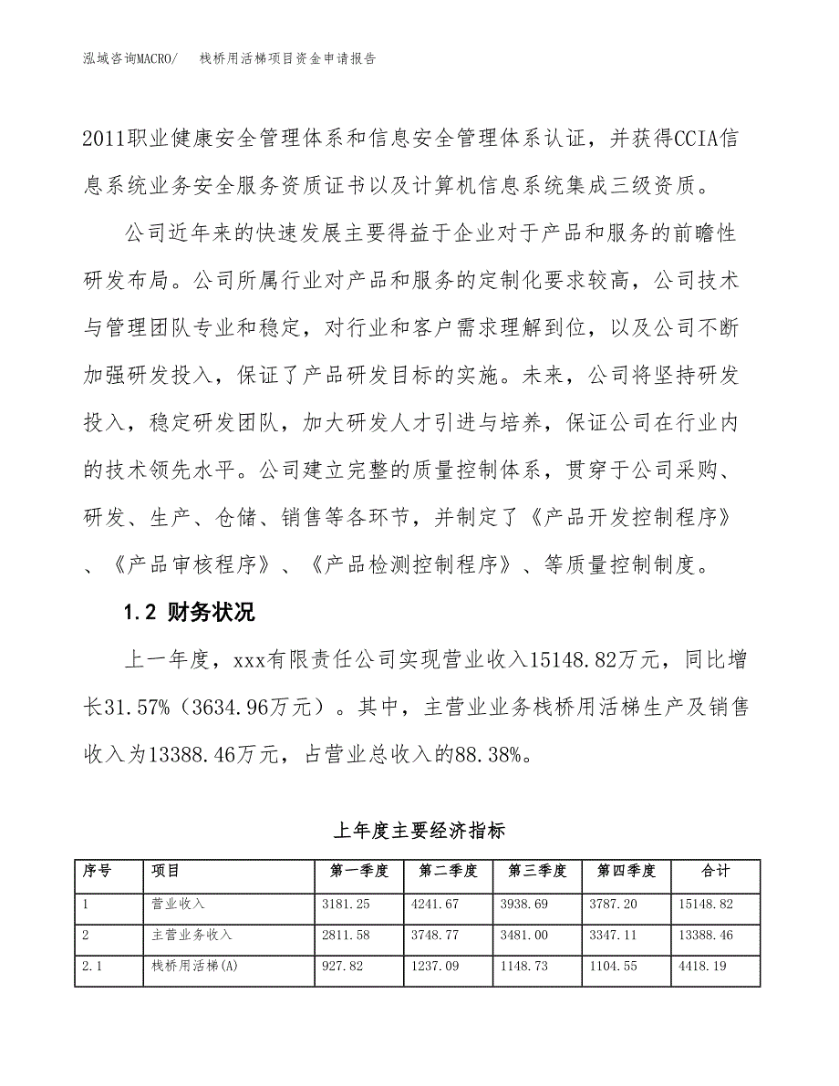 栈桥用活梯项目资金申请报告.docx_第4页