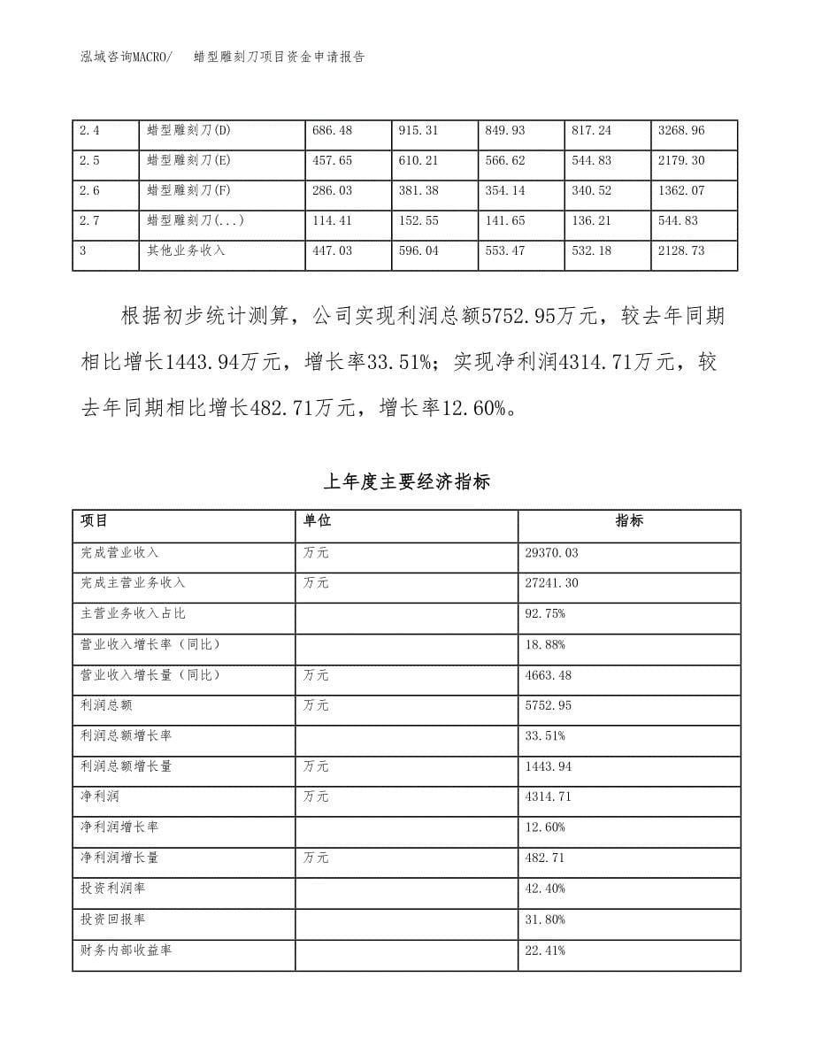 蜡型雕刻刀项目资金申请报告.docx_第5页