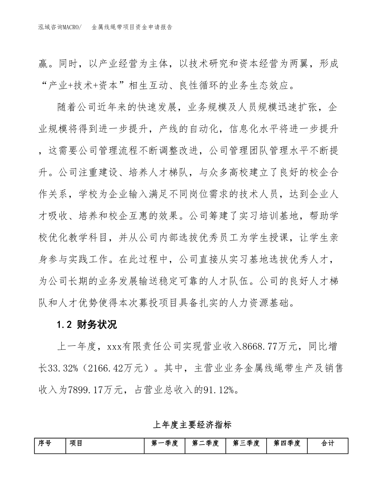 金属线绳带项目资金申请报告.docx_第4页