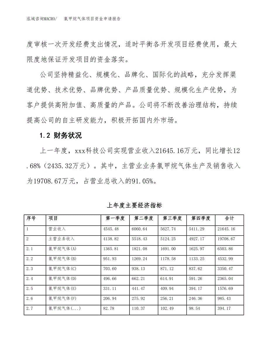 氯甲烷气体项目资金申请报告.docx_第4页