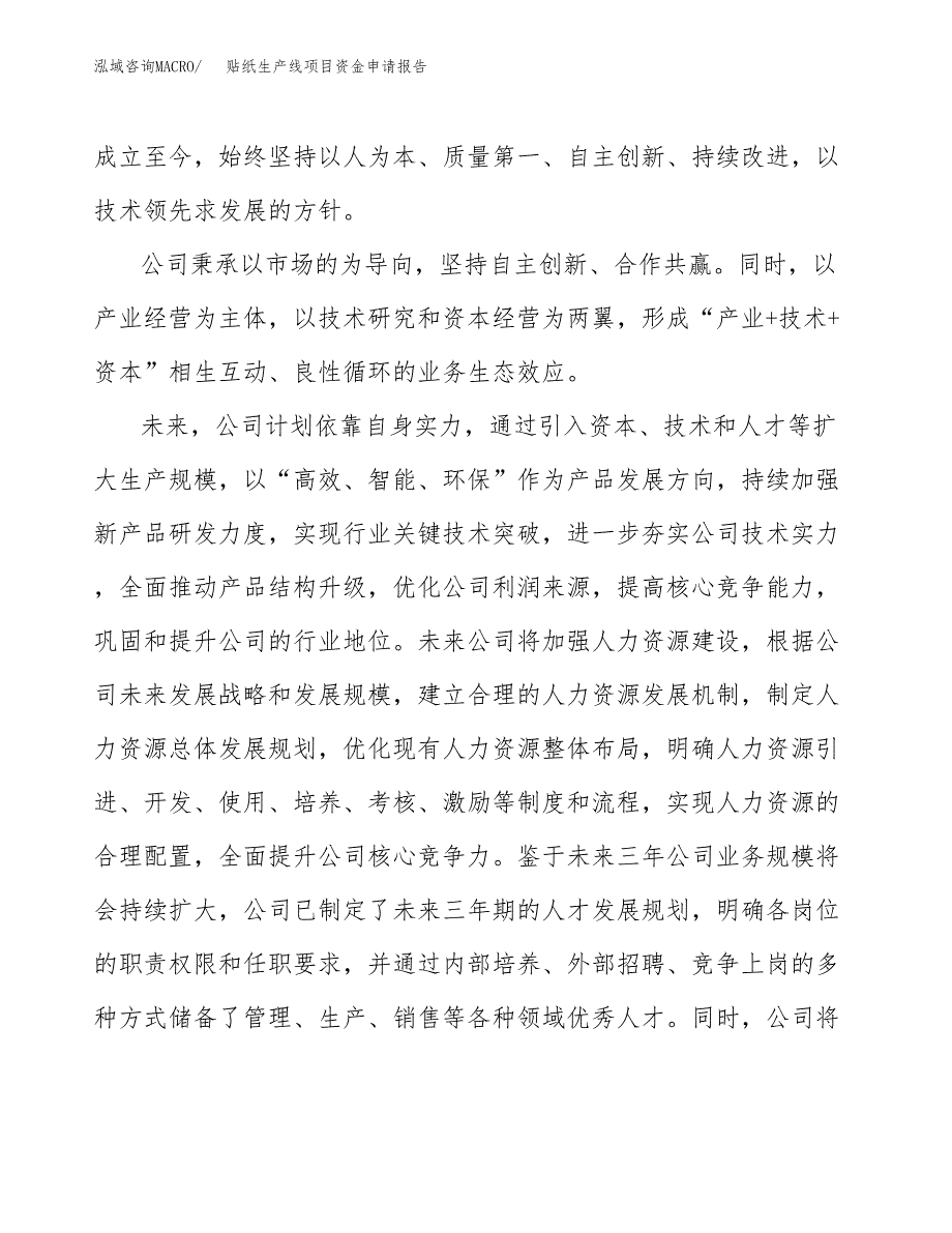 贴纸生产线项目资金申请报告.docx_第4页