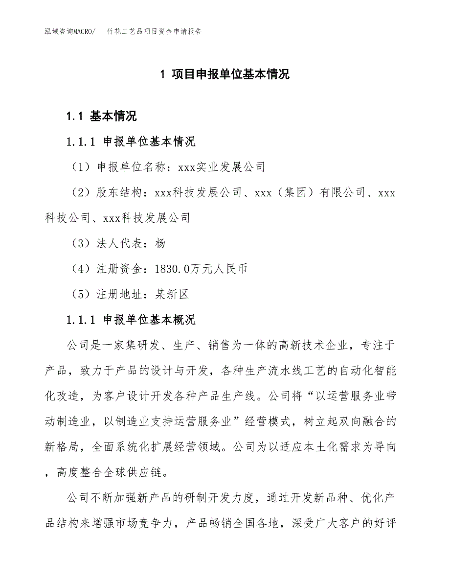 竹花工艺品项目资金申请报告.docx_第3页