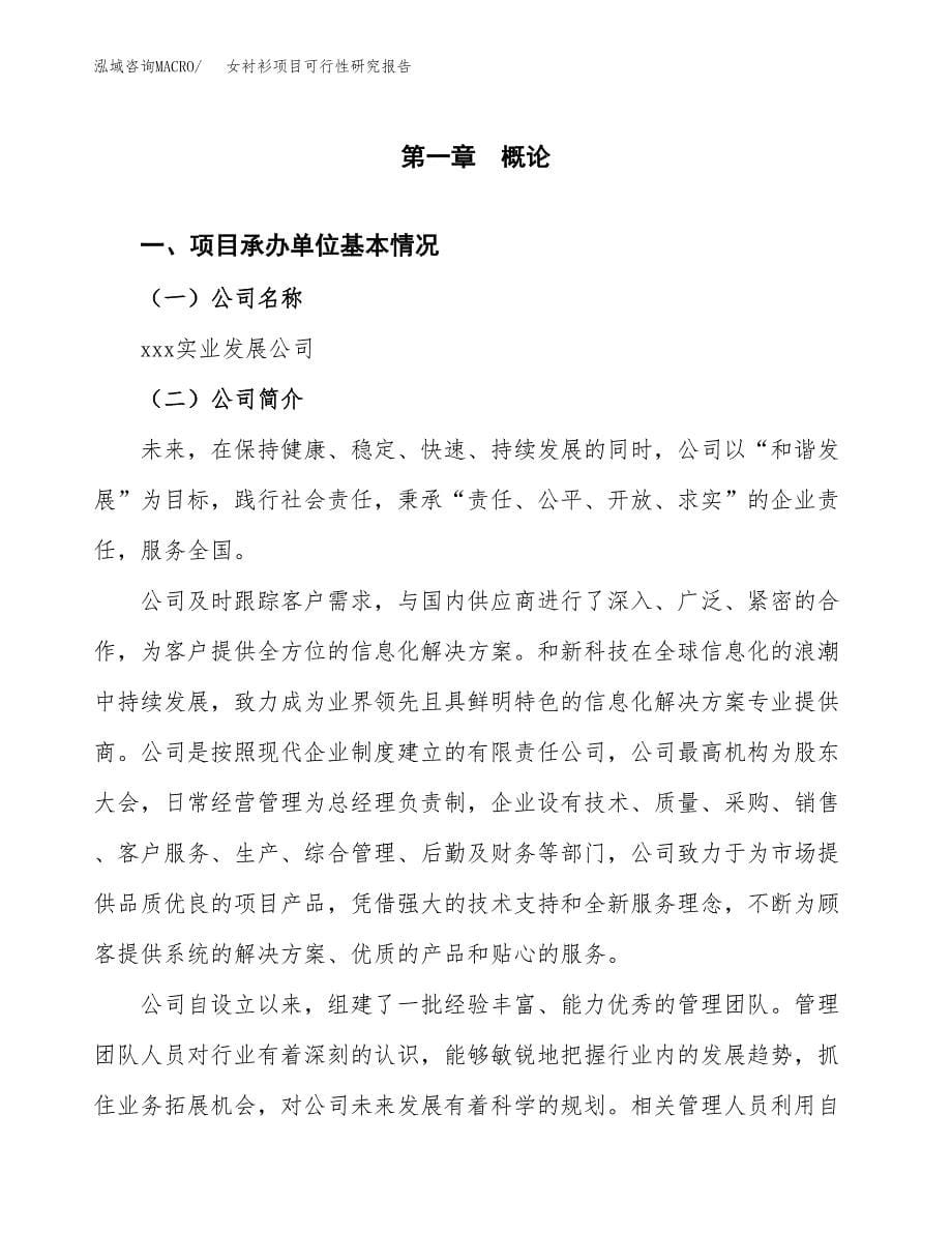 女衬衫项目可行性研究报告（总投资3000万元）（13亩）_第5页