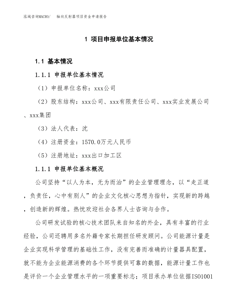 轴向反射器项目资金申请报告.docx_第3页