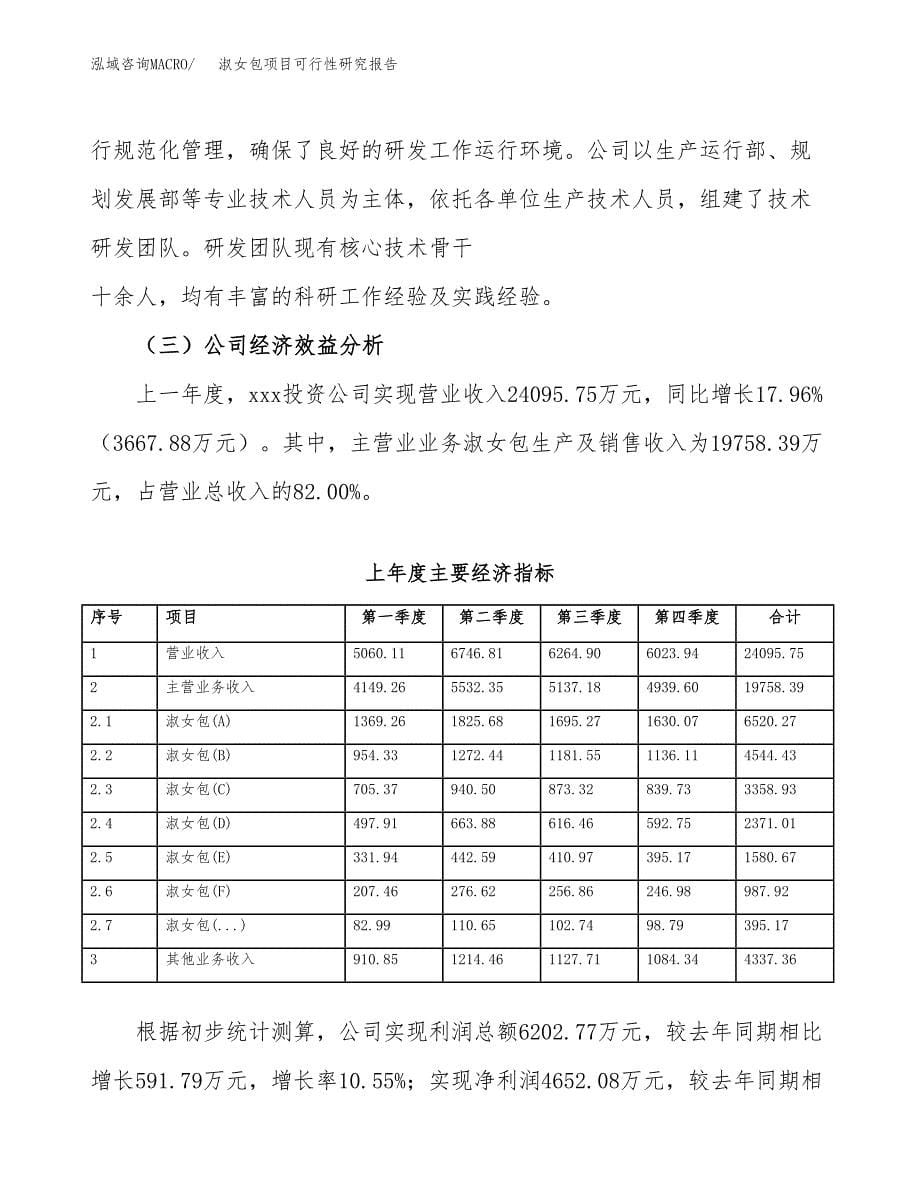 淑女包项目可行性研究报告（总投资18000万元）（62亩）_第5页