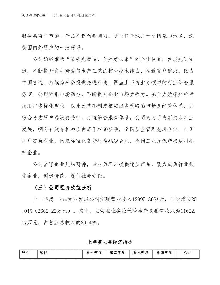 拉丝管项目可行性研究报告（总投资17000万元）（88亩）_第5页