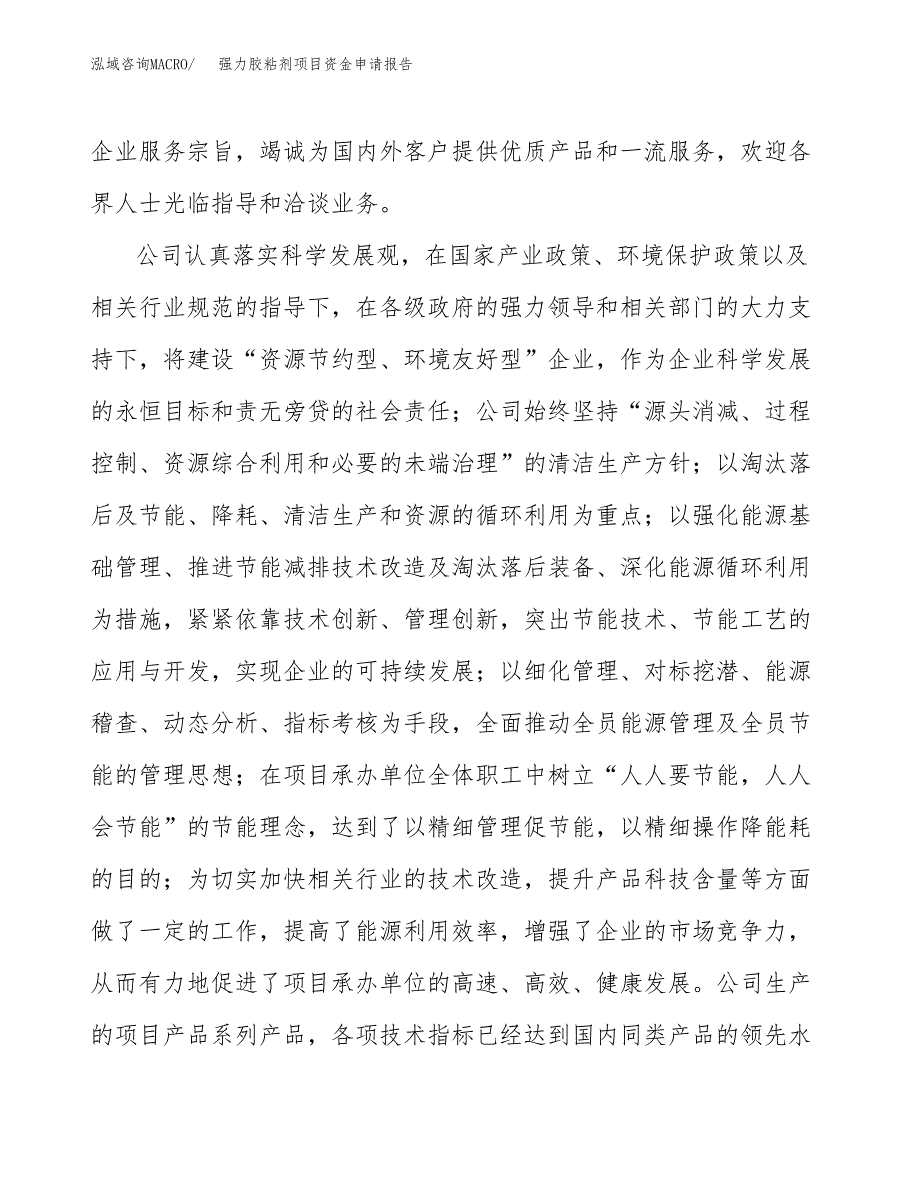 强力胶粘剂项目资金申请报告.docx_第4页