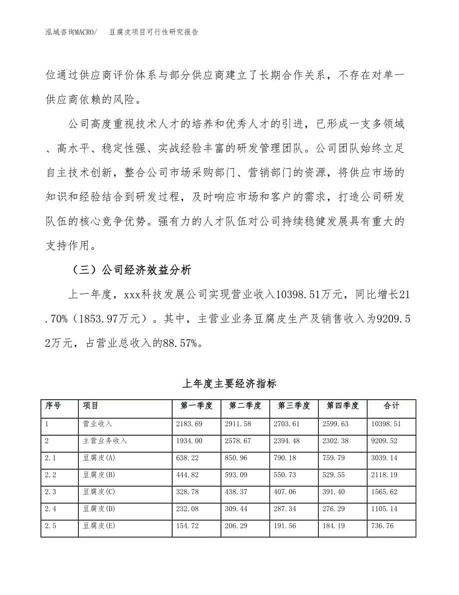 豆腐皮项目可行性研究报告（总投资11000万元）（53亩）_第5页