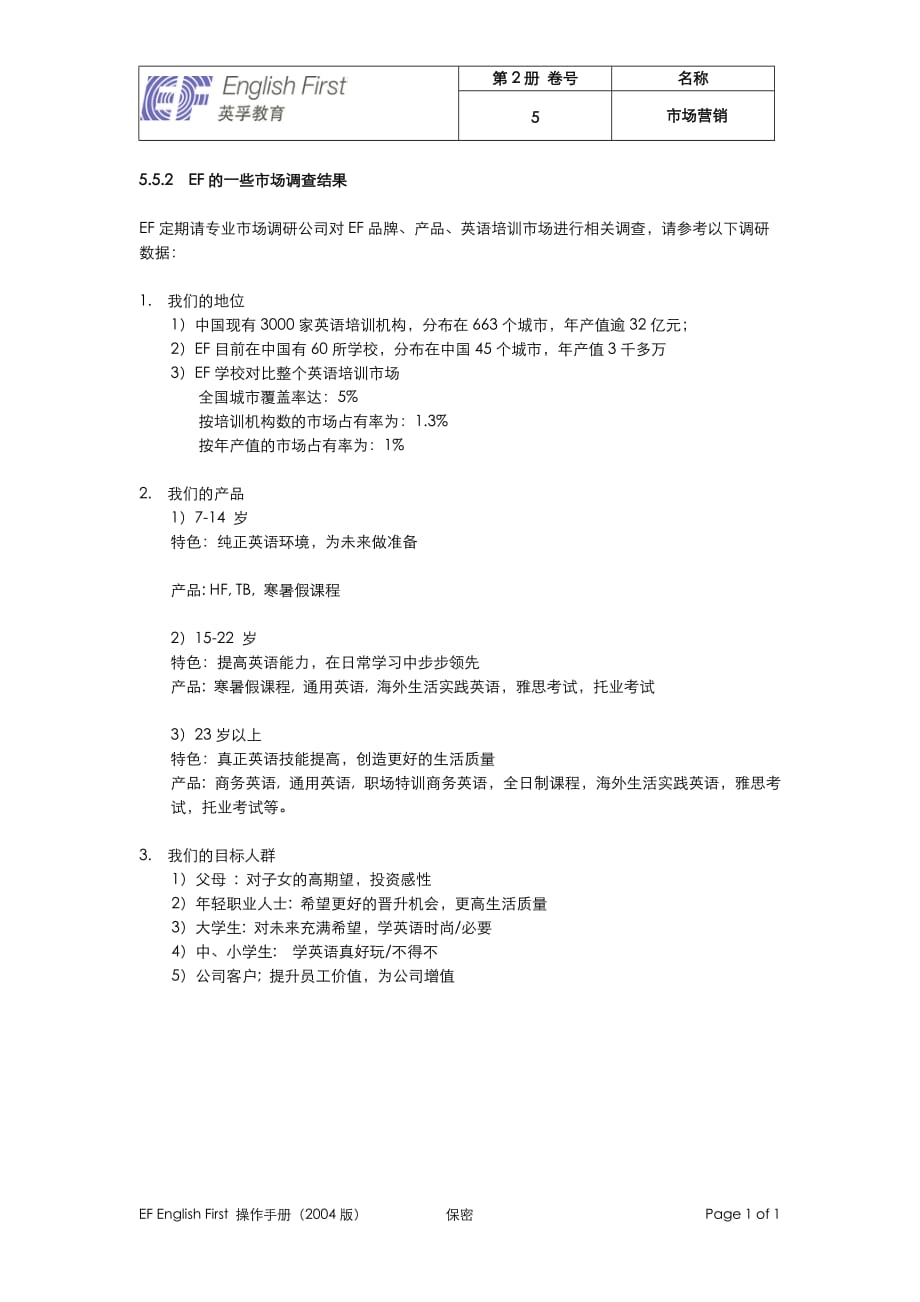 5.5.2 EF的一些市场调查结果_第1页