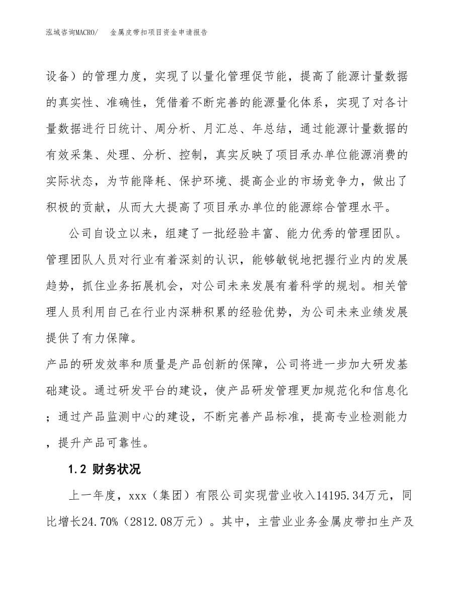 金属皮带扣项目资金申请报告.docx_第5页