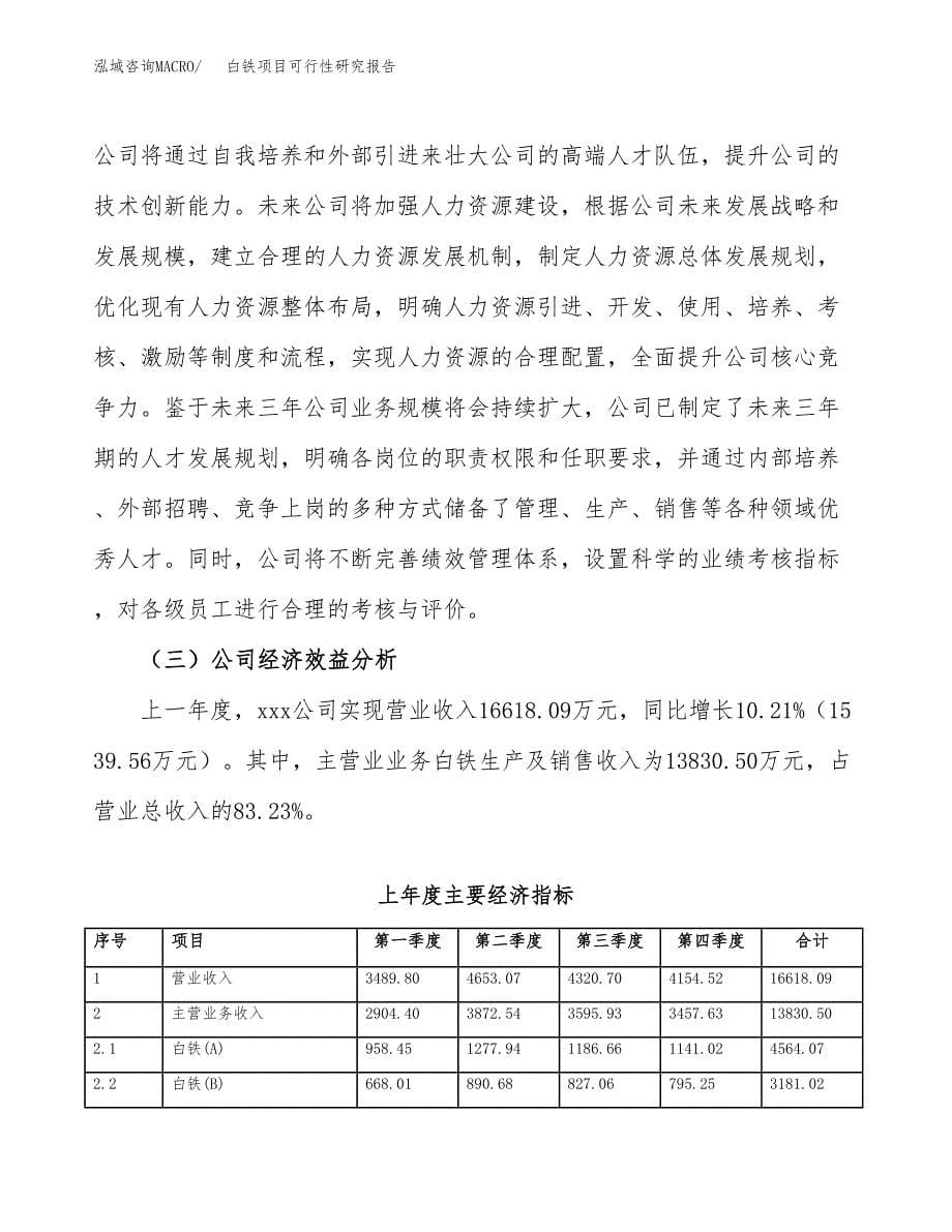 白铁项目可行性研究报告（总投资8000万元）（34亩）_第5页