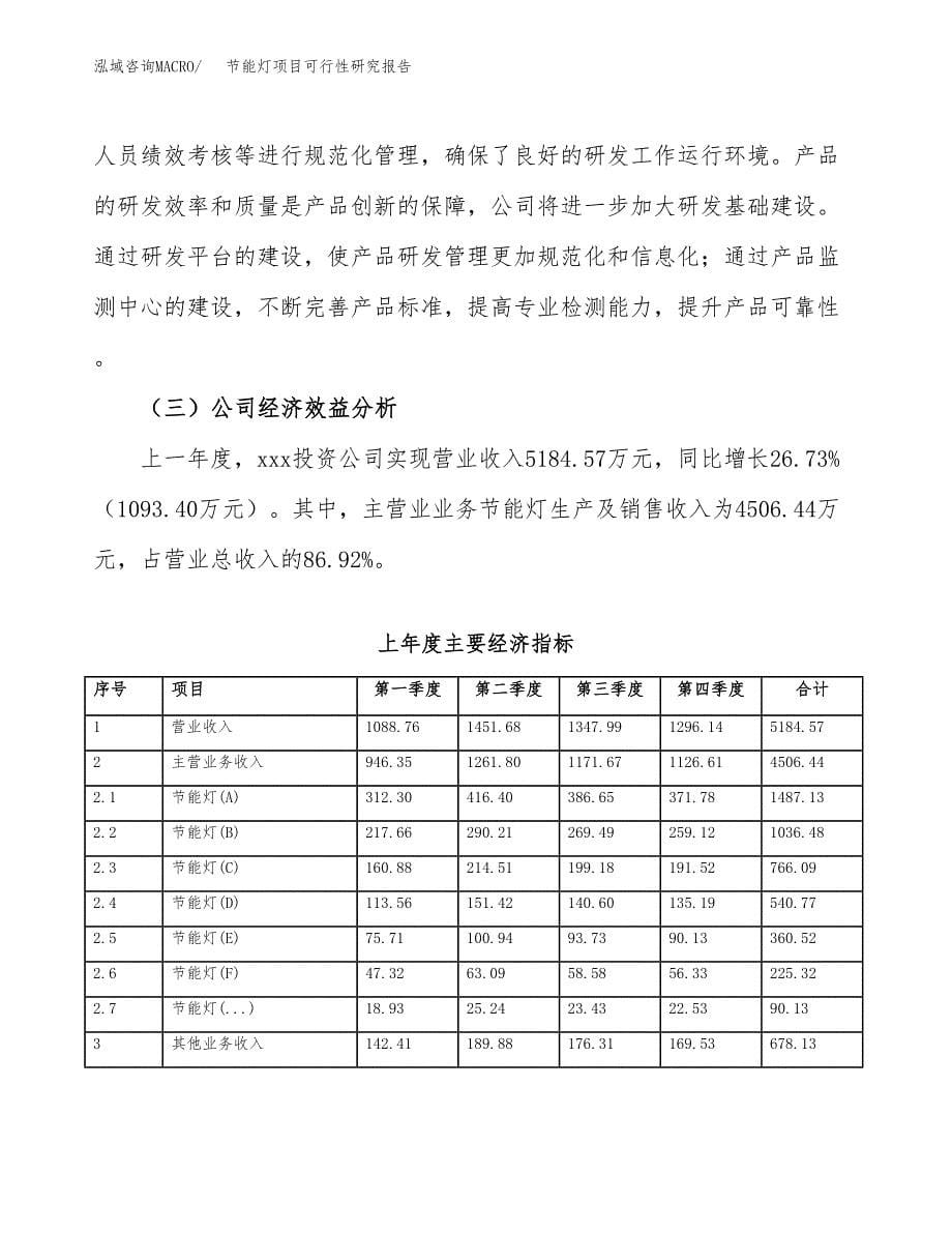 节能灯项目可行性研究报告（总投资4000万元）（15亩）_第5页