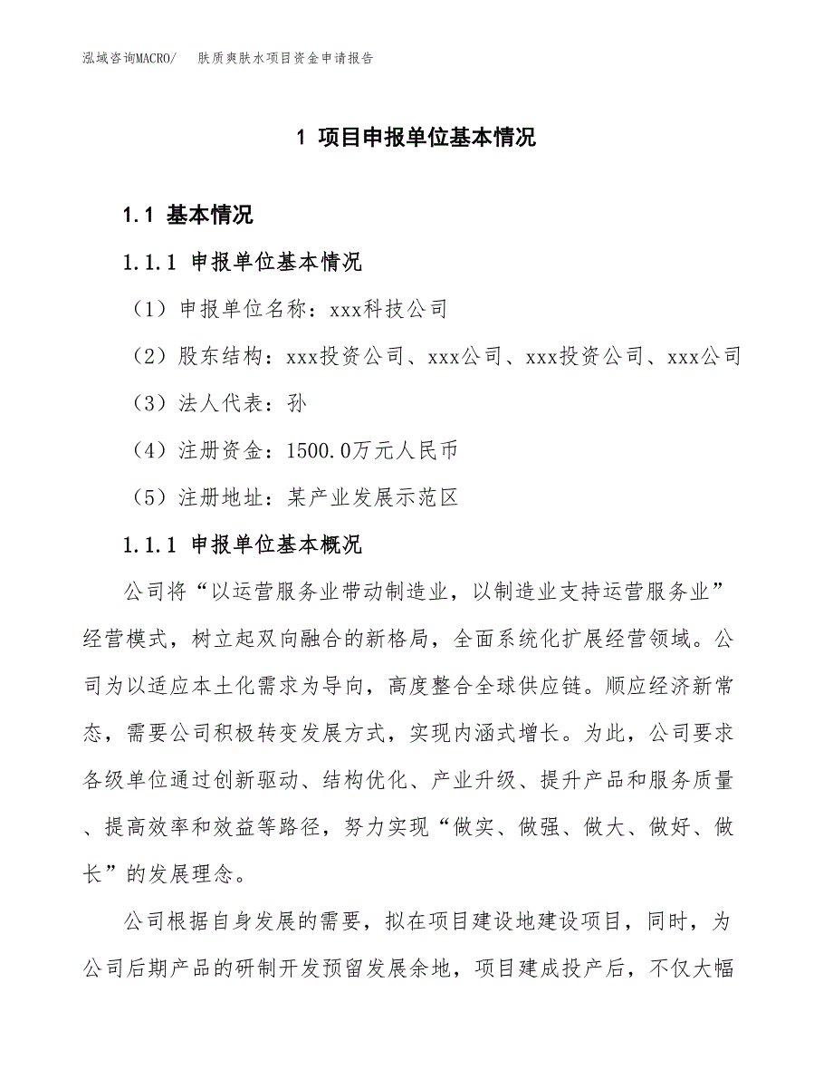 肤质爽肤水项目资金申请报告.docx_第3页