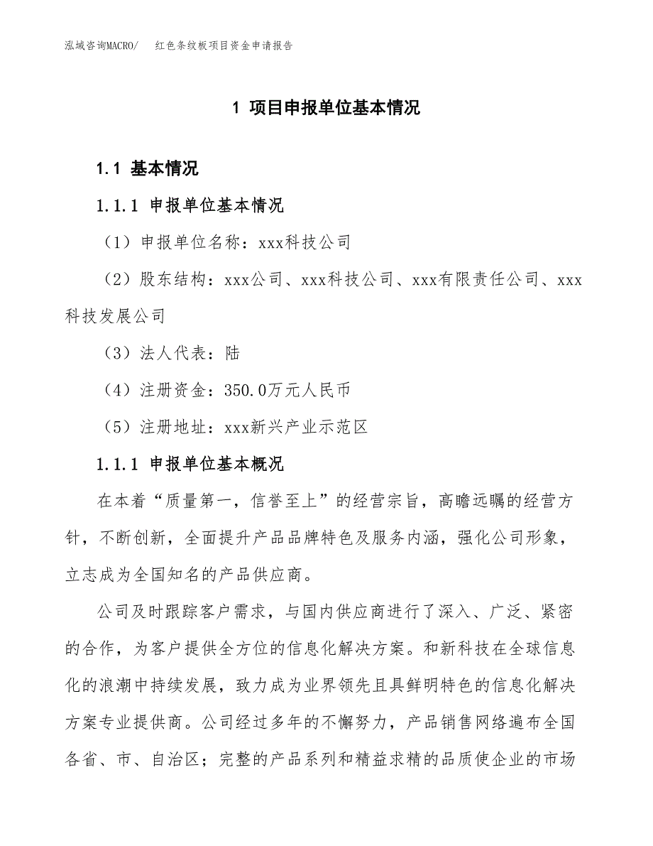 红色条纹板项目资金申请报告.docx_第3页